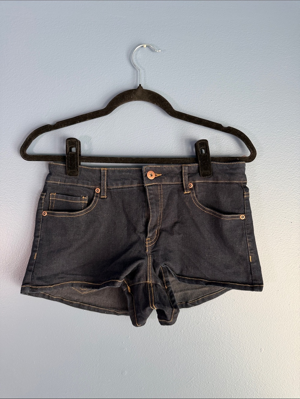 Forever 21 Black Denim Jean Shorts